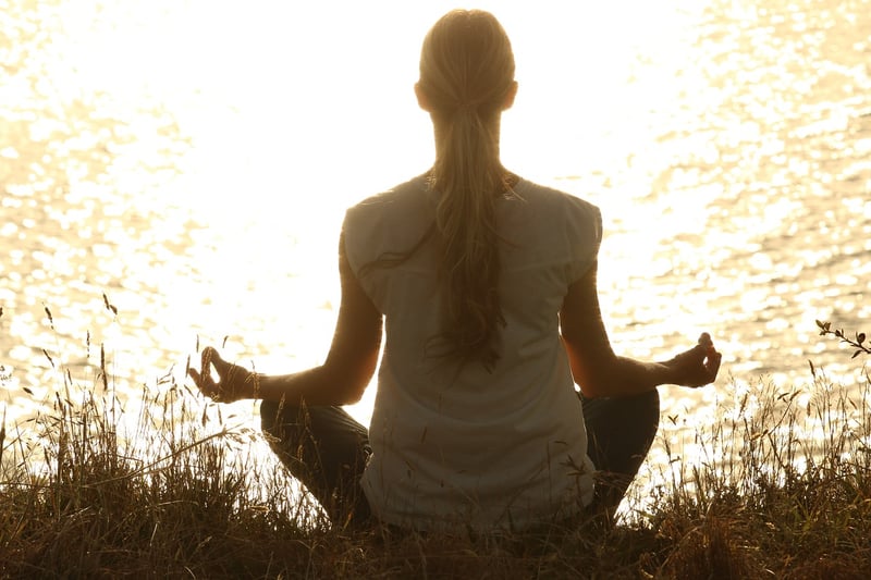 Woman practicing mindfulness and dance